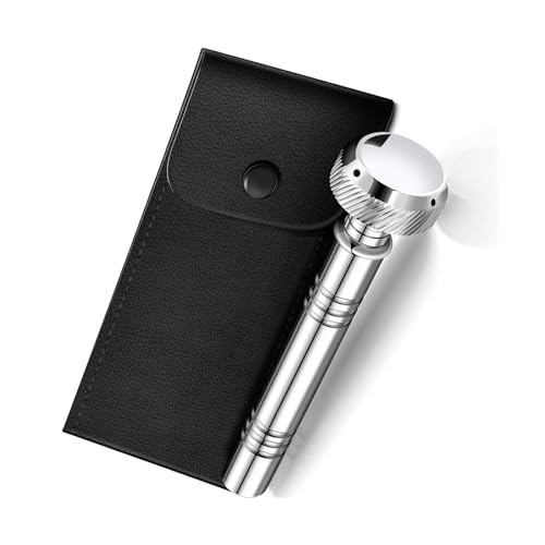 Taschen-Weihwasser-Sprinkler mit Lederetui, religiöses Taschen-Aspergillum-Werkzeug für Zeremonien, Geistliche Mitglieder, religiöse Zeremonie von Dcfbkl