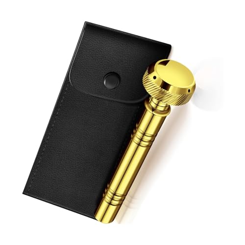 Taschen-Weihwasser-Sprinkler mit Lederetui, religiöses Taschen-Aspergillum-Werkzeug für Zeremonien, Geistliche Mitglieder, religiöse Zeremonie Taschen-Weihwasser-Sprinkler mit Lederetui, religiöses Taschen-Aspergillum-Werkzeug für Zeremonien, Geistliche Mitglieder, religiöse Zeremonie von Dcfbkl