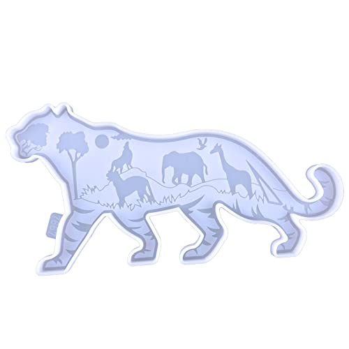 Wanddekoration aus Kunstharz, Tiger-Wandkunst, Silikon für Epoxidguss, Tiere, dekorative Formen, Epoxid-Gussformen Wanddekoration aus Kunstharz, Tiger-Wandkunst, Silikon für Epoxidguss, Tiere, dekorative Formen, Epoxid-Gussformen von Dcfbkl