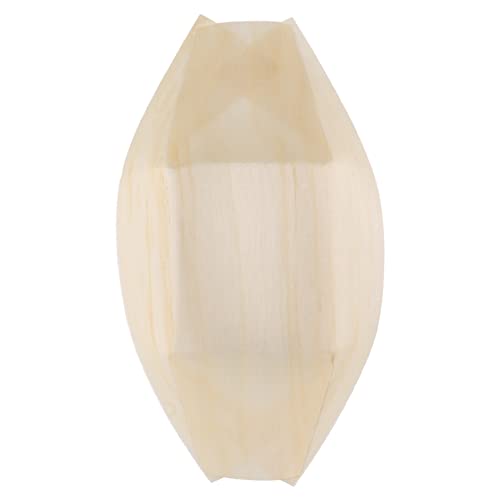 Dciustfhe 50x Fingerfood - Schalen,Schiffchen biologisch abbaubar 11 cm x 6,5 cm von Dciustfhe