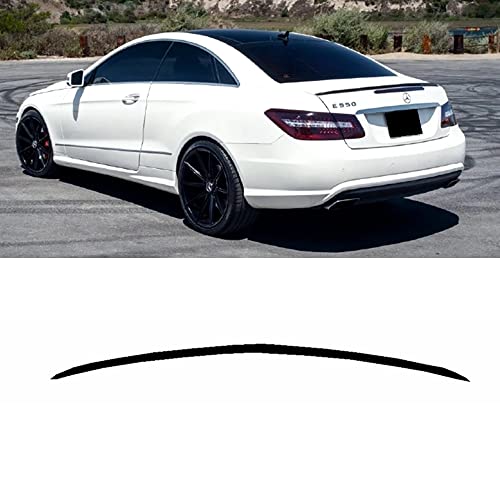 Dciustfhe ABS Material Auto Heckspoiler Lippe Kofferraum Heckflügel, für Mercedes Benz W207 2-Door Coupe E 250 350 500 550 CDI AMG 2009-2019 StoßStange Dach Deckel Tail Wing High,Black Style von Dciustfhe