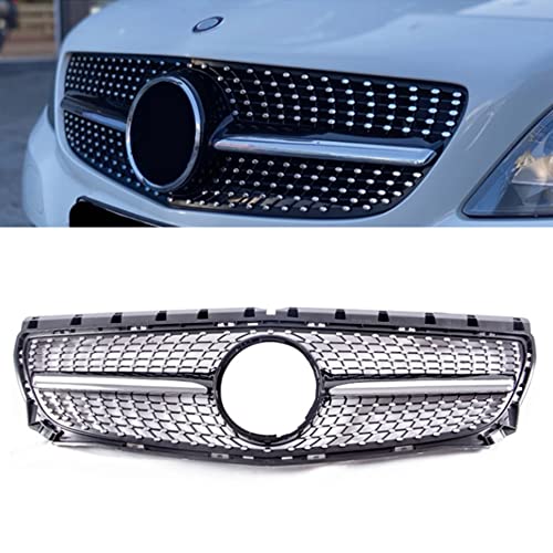 Dciustfhe Auto Front Nieren Kühlergrill Grill Stoßstangen, für Mercedes Benz B Class W246 B180 B200 B220 B250 GT 2012 2013 2014 ABS Gitter Doppelsteg Mesh Hood Luftansauggitter,Black Style von Dciustfhe