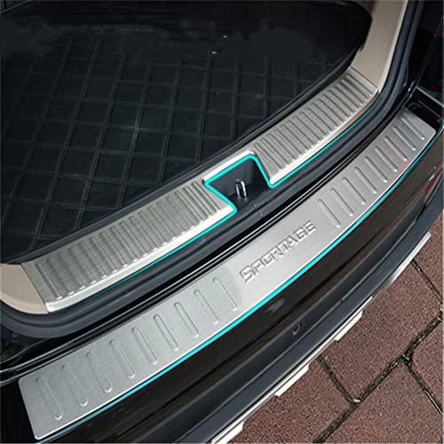 Dciustfhe Edelstahl Ladekantenschutz Stoßstangenschutz, für Kia Sportage 2007-2022 Heck Rear Bumper Aufkleber Styling Kofferraumwanne Heckstoßstange Kantenschutz ZubehöR,Internal+External-2013-2016 von Dciustfhe