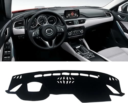 DdaiXQ Auto Armaturenbretter Abdeckung für Mazda 6 GJ Atenza 2016 2017, Anti-Rutsch Auto Mittelkonsole Armaturenbrett Abdeckung Matte von DdaiXQ