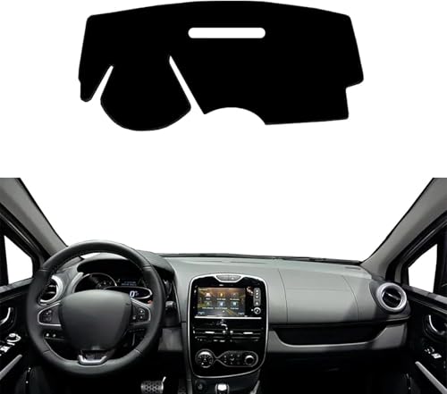 DdaiXQ Auto Armaturenbretter Abdeckung für Renault Clio Lutecia 4 IV 2013-2019 2020, Anti-Rutsch Auto Mittelkonsole Armaturenbrett Abdeckung Matte von DdaiXQ