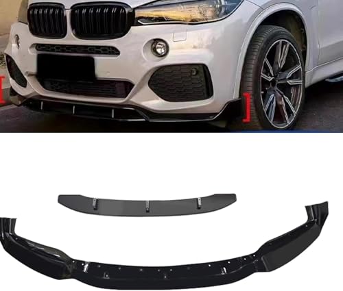 DdaiXQ Auto Frontlippe Frontspoiler für BMW X6 F16 2015-2018, Frontspoilerlippe Front Stoßstange Lip Spoiler Antikollision Stoßfänger Splitter von DdaiXQ