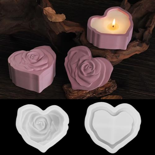 1 Stück Herz Silikonform Epoxidharz Aufbewahrungsbox Silikonform mit Deckel Rosen Gießform Dose mit Deckel Epoxidharz Formen Schachtel für Valentinstag DIY Handwerk Schmuckkästchen Behälter 1 Stück Herz Silikonform Epoxidharz Aufbewahrungsbox Silikonform mit Deckel Rosen Gießform Dose mit Deckel Epoxidharz Formen Schachtel für Valentinstag DIY Handwerk Schmuckkästchen Behälter von Ddayup