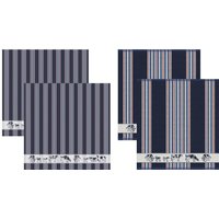 DDDDD Geschirrtuch "Friesian", (Set, 4 tlg.), Combiset: 2 Küchentücher & 2 Geschirrtücher von Ddddd