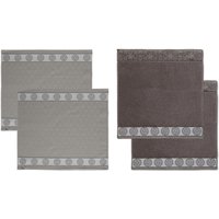 DDDDD Geschirrtuch "Lace" Combiset: 2 Küchentücher & 2 Geschirrtücher von Ddddd