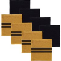 DDDDD Spültuch "Kombi-Set Basic & Baxter, 30x30 cm, aus 100% Baumwolle", (Set, 8 tlg., bestehend aus 4x Spültuch Basic & 4x Spültuch Baxter), optimale Saugfähigkeit, mit praktischer Aufhängeschlaufe von Ddddd