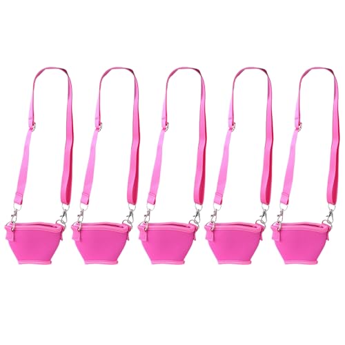 5pcs Weinglashalshalter Neoprenes Ärmel Verstellbares Weinglas Lanyards Drinkhalter Mit Nackengurt Einfach Zu Verwenden Trinken Mit Riemen von Ddujbtp