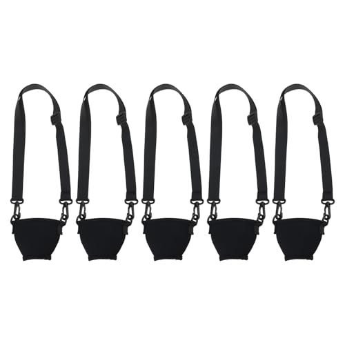 5pcs Weinglashalshalter Neoprenes Ärmel Verstellbares Weinglas Lanyards Drinkhalter Mit Nackengurt Einfach Zu Verwenden Trinken Mit Riemen von Ddujbtp
