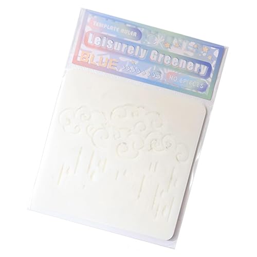 6 PCs Blätter Schablonen Kunst Und Handwerk Haustier Cloud Zeichnungsvorlagen Für Die Aktivität Klassenzimmer Und Erstellen Von Blättern Hohlausschaber Haustier Blumen Für Handwerk von Ddujbtp