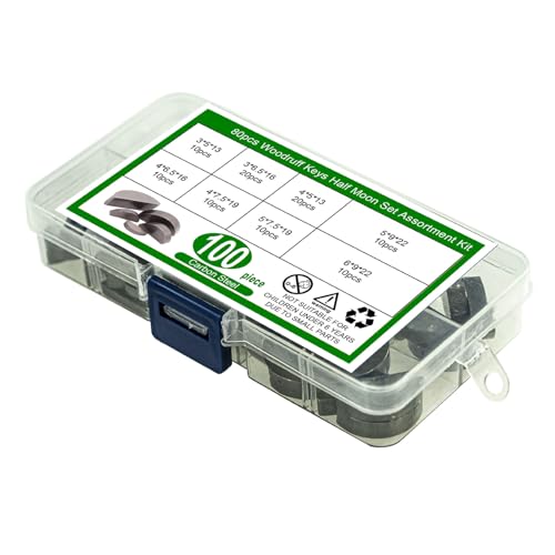 Ddujbtp 1. 80pcs Kohlenstoffstahl Woodruff Set Wellen & Spindelnschlüssel Mit Aufbewahrungsbox Für Industriemaschinen Hochleistungs Mechanikschlüsselsatz Ddujbtp 1. 80pcs Kohlenstoffstahl Woodruff Set Wellen & Spindelnschlüssel Mit Aufbewahrungsbox Für Industriemaschinen Hochleistungs Mechanikschlüsselsatz von Ddujbtp