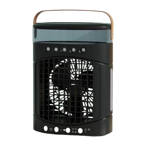 Ddujbtp Flügelloser Ventilator mit Nebelbehältern und einstellbarer Geschwindigkeit, tragbare Klimaanlage mit Nachtlicht in 7 Farben für Schlafzimmer Ddujbtp Flügelloser Ventilator mit Nebelbehältern und einstellbarer Geschwindigkeit, tragbare Klimaanlage mit Nachtlicht in 7 Farben für Schlafzimmer von Ddujbtp