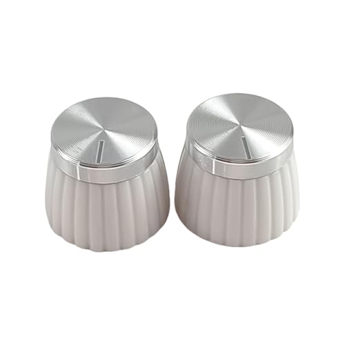 Ddujbtp Gitarren-Regler aus hochwertigem Aluminium mit schnell zu installierendem Design für E-Bass, ergonomischer Griff, Aluminium-Stimmkappe, 2 Stück Ddujbtp Gitarren-Regler aus hochwertigem Aluminium mit schnell zu installierendem Design für E-Bass, ergonomischer Griff, Aluminium-Stimmkappe, 2 Stück von Ddujbtp