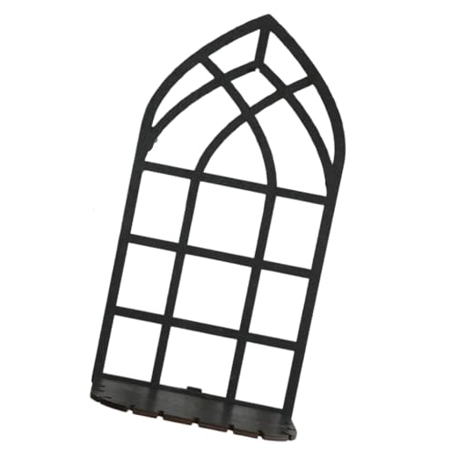 Ddujbtp Gothic Wandregal aus Holz, dekorativer Kristallständer für Wohnzimmer von Ddujbtp