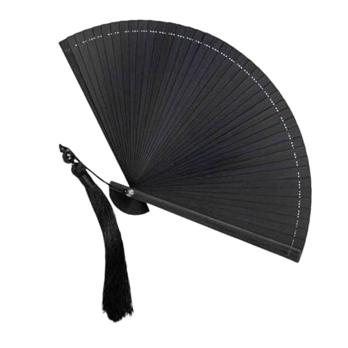 Ddujbtp Klassische Bambusklapper Handlüfter Mit Quasten Elegante Häuser Dekoration Outdoor Kühlwerkzeug Kulturer Event Accessoires Natural Bamboos Handheld Lüfter von Ddujbtp