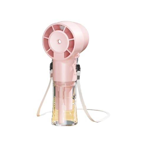 Ddujbtp Leichter Handventilator, tragbar, einstellbare Geschwindigkeiten, 1200 mAh Akku, Nebel-Schreibtischventilator für Pendler, Wasserbefeuchter Ddujbtp Leichter Handventilator, tragbar, einstellbare Geschwindigkeiten, 1200 mAh Akku, Nebel-Schreibtischventilator für Pendler, Wasserbefeuchter von Ddujbtp