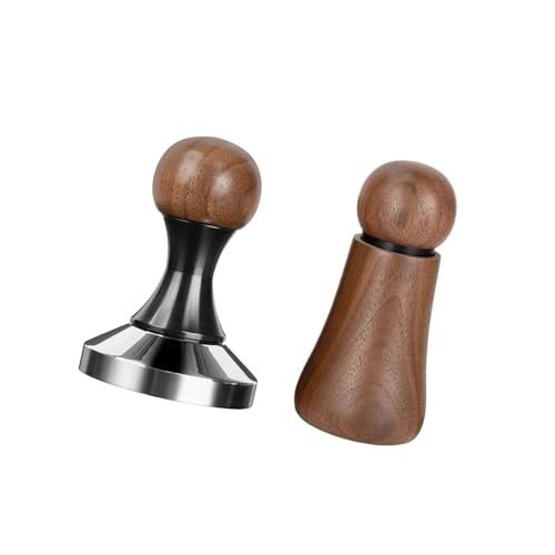 Ddujbtp Praktischer Kaffeestampfer Edelstahl Espresso Werkzeug Espresso Zubehör Kaffeerührer Tamper Edelstahl Textur Kaffee Verteiler und Tamper Set von Ddujbtp