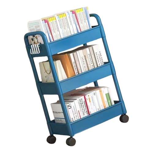 Ddujbtp Robuster Plastik 3 Schicht Mobile Einheit Mehrzwecklager Rack Utility Cart Für Haushaltsbad Küche Einfacher Utility Cart von Ddujbtp