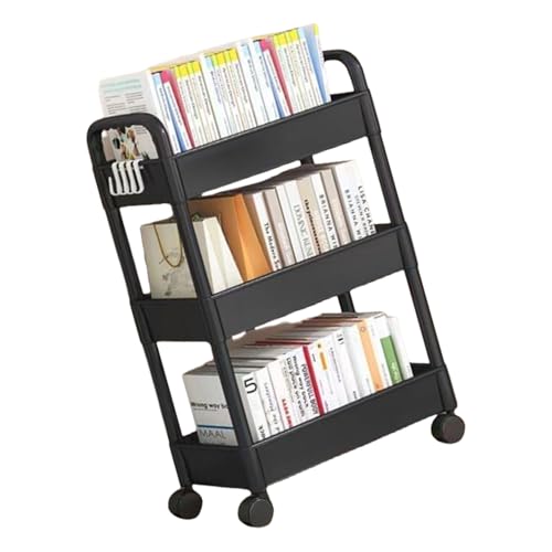 Ddujbtp Robuster Plastik 3 Schicht Mobile Einheit Mehrzwecklager Rack Utility Cart Für Haushaltsbad Küche Einfacher Utility Cart von Ddujbtp