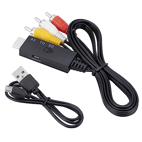 Ddujbtp Stecker Auf Kompatibler Adapter Dreifarbiger Stecker Kabellänge 1 M Erleben Sie Klare Farben Und Klare Bilder von Ddujbtp