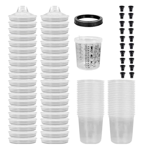 Farbmischbehälter, Farbsprüher, Mischbecher, genaue Skala, Farbvorbereitung, Einwegbecher, dauerhafte genaue Skala Farbmischbehälter, Farbsprüher, Mischbecher, genaue Skala, Farbvorbereitung, Einwegbecher, dauerhafte genaue Skala von Ddujbtp