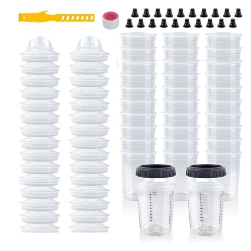 Farbmischbehälter, Farbsprüher, Mischbecher, genaue Skala, Farbvorbereitung, Einwegbecher, dauerhafte genaue Skala Farbmischbehälter, Farbsprüher, Mischbecher, genaue Skala, Farbvorbereitung, Einwegbecher, dauerhafte genaue Skala von Ddujbtp