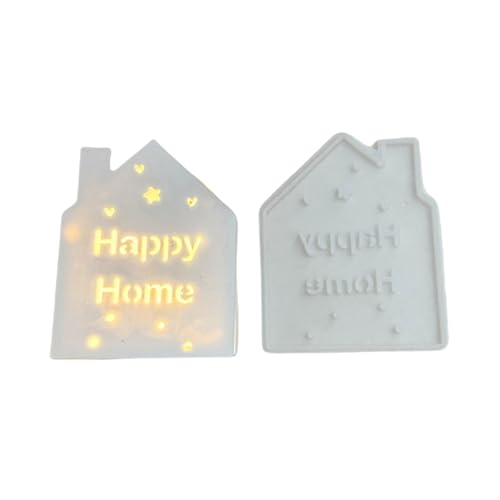 Flexible Silikonform Für Erstellen Von Einzigartigen Leuchtenden Hausnachtlichtern Für Handwerksleuchten Und Heimdekors House Night Light von Ddujbtp