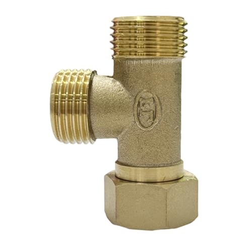 Mehrzweck-3-Wege-Anschluss-Adapter aus korrosionsbeständigem Edelstahl, passend für doppelte Richtung, Flüssigkeitskontrolle, Outdoor-Gartenschlauch-Verteiler von Ddujbtp