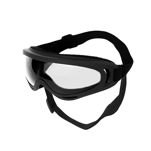 Modische Hundesonnenbrille, weicher Rahmen, staubdichte Gläser, mit verstellbarem Riemen, für Strand, Motorrad, Ausflüge, tägliche Spaziergänge, Abenteuer, Hundebrille von Ddujbtp