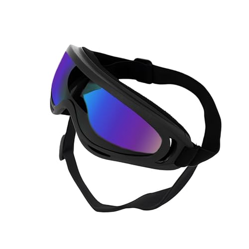 Modische Hundesonnenbrille, weicher Rahmen, staubdichte Gläser, mit verstellbarem Riemen, für Strand, Motorrad, Ausflüge, tägliche Spaziergänge, Abenteuer, Hundebrille von Ddujbtp