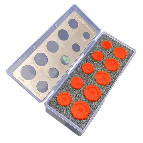 Schablone für Autofolie, Radar, Detektor, Schneidschablonen-Set, Wrap-Aufkleber, 16–25 mm Durchmesser, Radardetektor, Schneidschablonen-Set, Wickelaufkleber, runder Knauf Schablone für Autofolie, Radar, Detektor, Schneidschablonen-Set, Wrap-Aufkleber, 16–25 mm Durchmesser, Radardetektor, Schneidschablonen-Set, Wickelaufkleber, runder Knauf von Ddujbtp