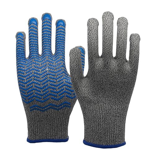 Silikon Gestreifte Geschnittene Resistente Arbeit Handschuhe Nicht Klappgipfe Für Meeresfrüchte Handhabung Glas Installation Sicherheitsschutz 1 Paar Nonslip Arbeitshandschuhe Für Die Glasinstallation von Ddujbtp