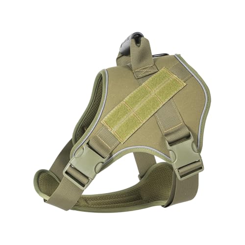 Tacticals Hundegeschirr, atmungsaktive Weste für Outdoor-Training, verstellbarer Riemen, Wandern, Camping, Training, bequeme Passform, Hundegeschirr für Outdoor Tacticals Hundegeschirr, atmungsaktive Weste für Outdoor-Training, verstellbarer Riemen, Wandern, Camping, Training, bequeme Passform, Hundegeschirr für Outdoor von Ddujbtp