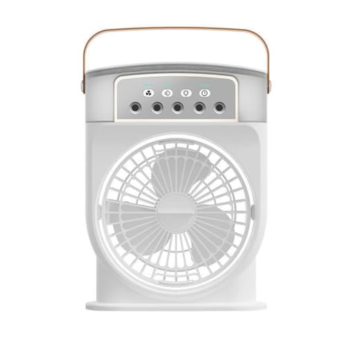 Tragbares Desktop-Luftkühlgerät, wiederaufladbarer Ventilator mit 3 Geschwindigkeitseinstellungen, Kühlsysteme für verschiedene Räume von Ddujbtp