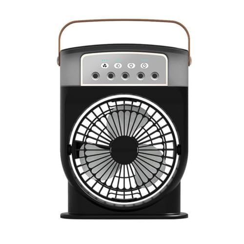 Tragbares Desktop-Luftkühlgerät, wiederaufladbarer Ventilator mit 3 Geschwindigkeitseinstellungen, Kühlsysteme für verschiedene Räume von Ddujbtp