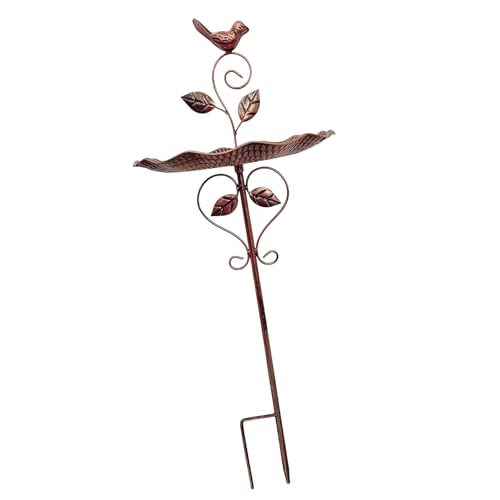 Wetterbeständiges Eisen-Garten-Pflanzgefäß, Vogelfutterstation, Kombination, künstlerisches Schnörkelwerk-Design, Entwässerungssysteme im Lieferumfang enthalten, Vintage-Garten-Pflanzgefäß von Ddujbtp