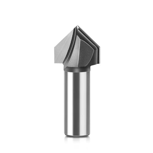 1pc 12mm Schaft 90 Grad V-Typ-Mahlen Cutter Cutter Wall Flanching Router Bit Trimming-Graviermaschine Cutter Holzbearbeitungswerkzeuge,12x31.75 Mm von Ddyspan