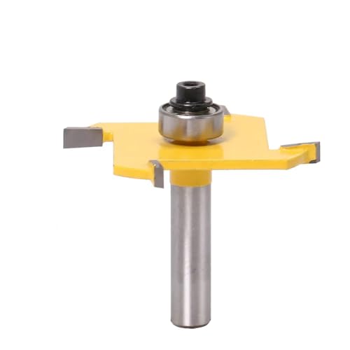 1psc T Typ Slotting Bit 8mm Shank Cutter Bit Holzbearbeitungswerkzeug Router -Bits von Ddyspan