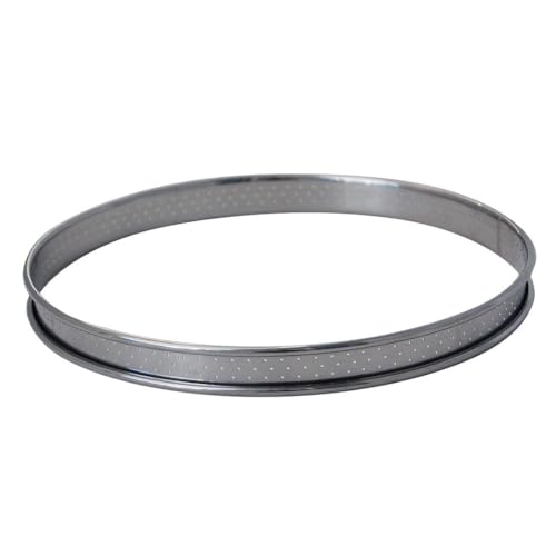 de Buyer - Runder Tortenring aus perforiertem Edelstahl mit gerolltem Rand - Durchmesser 10 cm, Höhe 2 cm - 3093.10 von DE BUYER