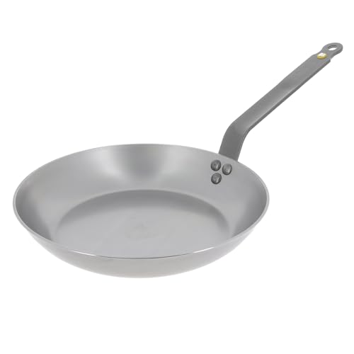 De Buyer Große Mineral B Bratpfanne aus schwarzem Eisen 28cm, Induktionsbratpfanne, für alle Kochflächen geeignet, vor Gebrauch für eine antihaftbeschichtete Oberfläche wärmen, DN899 De Buyer Große Mineral B Bratpfanne aus schwarzem Eisen 28cm, Induktionsbratpfanne, für alle Kochflächen geeignet, vor Gebrauch für eine antihaftbeschichtete Oberfläche wärmen, DN899 von de Buyer