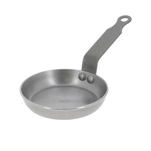 de Buyer - Blinis-Pfännchen MINERAL B aus Eisenstahl - 12 cm - 5612.12, Silber von DE BUYER