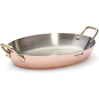 de Buyer Inocuivre Pfanne oval 32 cm - Kupfer mit Messinggriffen von De Buyer