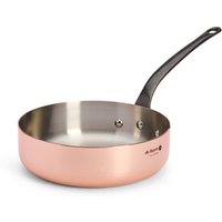 de Buyer Prima Matera Sauteuse gerade 24 cm / 3,0 L - Kupfer induktionsgeeignet mit Gusseisengriff von De Buyer