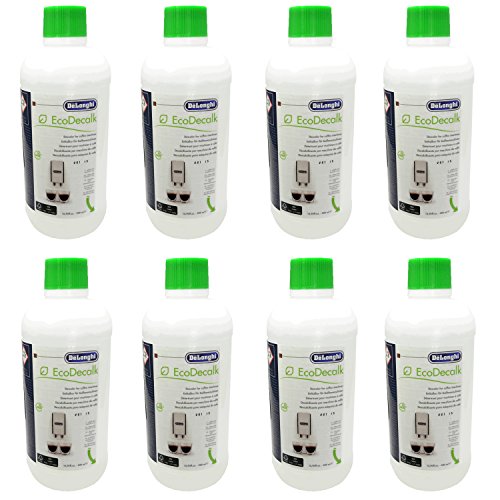 8er Pack DeLonghi Entkalker EcoDecalk für Kaffevollautomaten DLSC500 / 8004399329492 - 500ml von De'Longhi