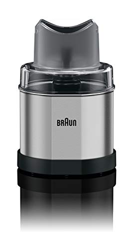 Braun Kaffee- und Gewürzmühlen-Aufsatz MQ 60 – EasyClick-Zubehör für Braun Stabmixer MQ 3 und MQ 5, Zerkleinerer mit 350 ml Fassungsvermögen, Edelstahl Braun Kaffee- und Gewürzmühlen-Aufsatz MQ 60 – EasyClick-Zubehör für Braun Stabmixer MQ 3 und MQ 5, Zerkleinerer mit 350 ml Fassungsvermögen, Edelstahl von Braun