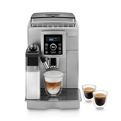 De'Longhi 23.460.SB Kaffeevollautomat mit LatteCrema Milchsystem ECAM23.460S, silber [Energieklasse A] von De'Longhi