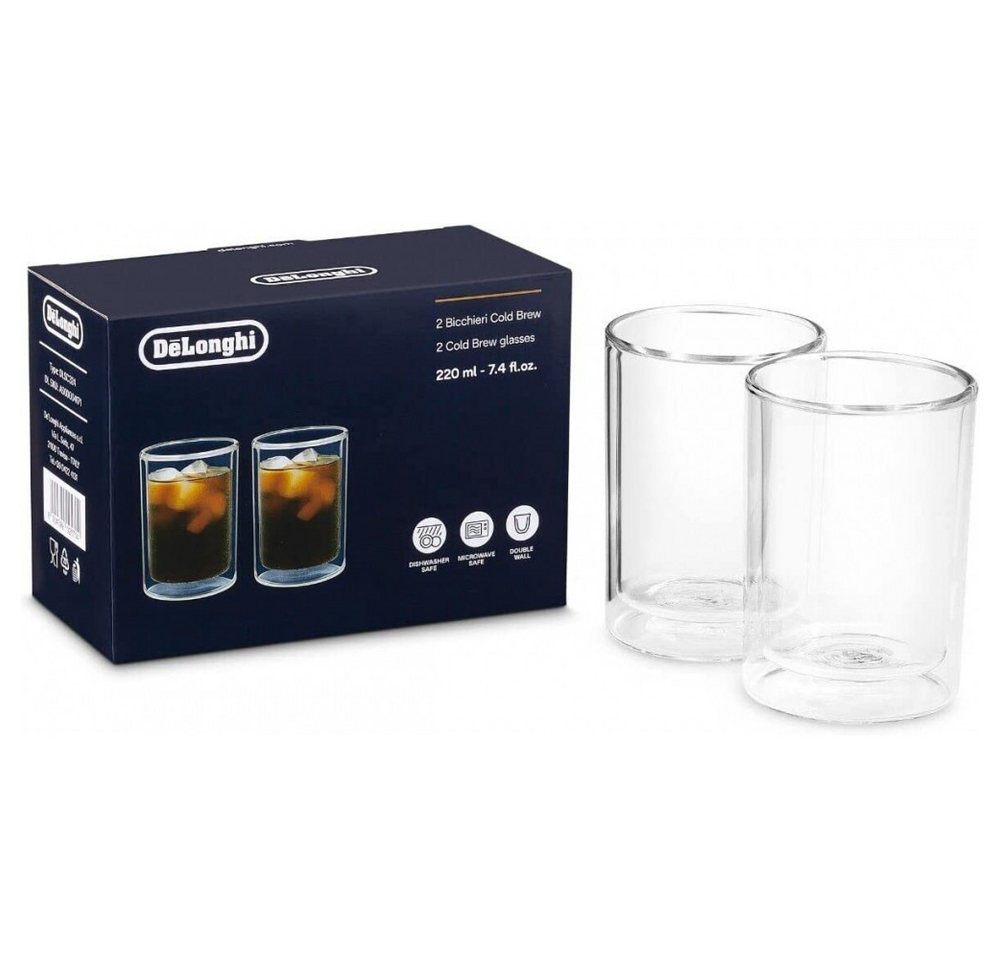 De'Longhi Bodenwischer, (2er Set Cold Brew), doppelwandig - transparent von De'Longhi